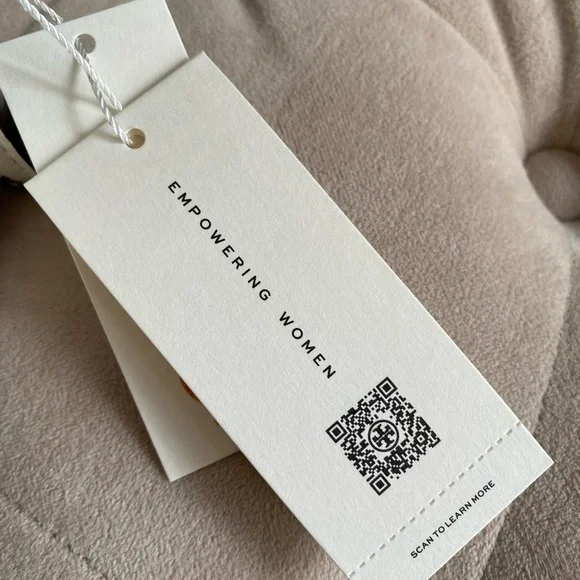 Tory Burch Emerson Woven Min Top Handle Satchel Bag New Cream Bright Samba - Picture 9 of 15